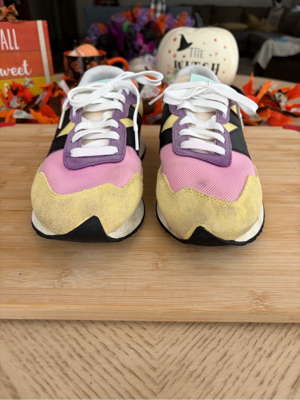 New Balance 237 Lemon Sour Grape W Pink Yellow Black Women's Colorblock Sneakers